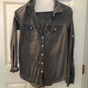 JCrew chambray blouse, XS